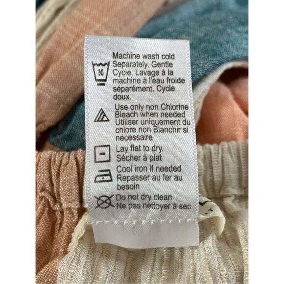 L*Space Santorini Striped Tiered Cover-Up Dress in Paraiso Stripe Size XS - Picture 11 of 12